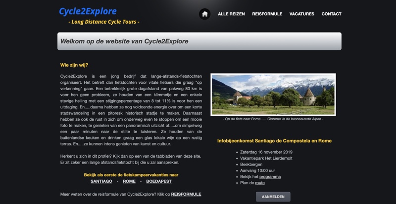 Cycle2Explore website