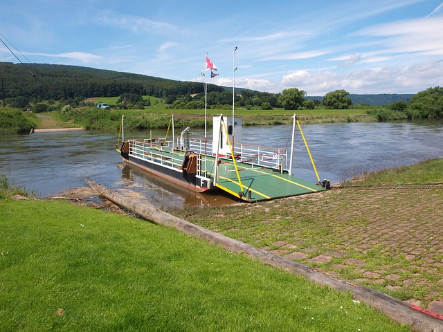 fietsen langs de weser