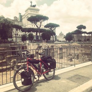 fietsen naar Rome centrum