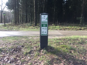 fietsroute bordje veluwe