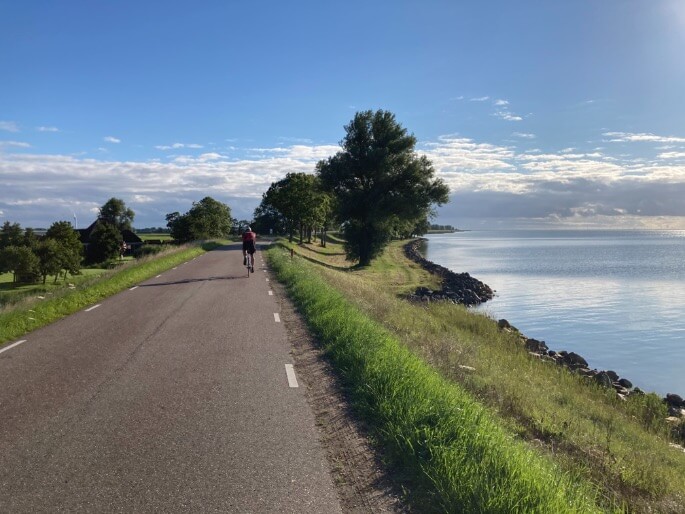 fietsen langs de Zuiderzeeroute