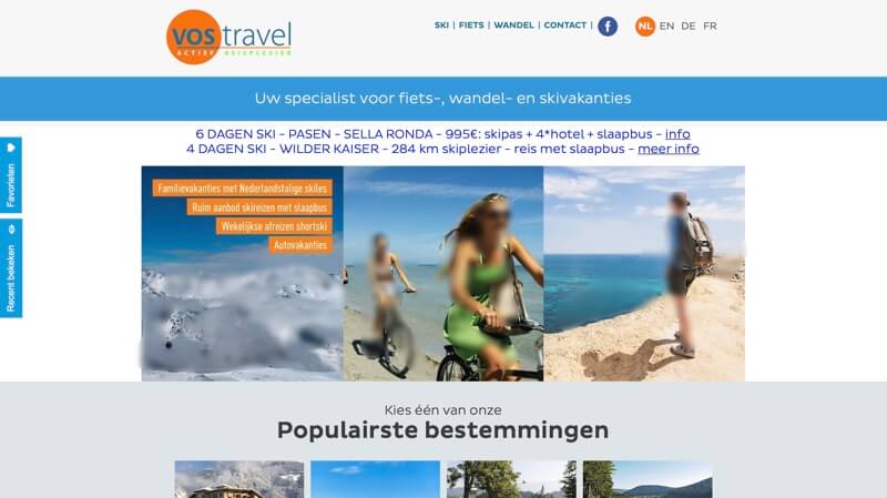 website vos travel