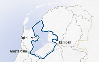 kaart zuiderzeeroute