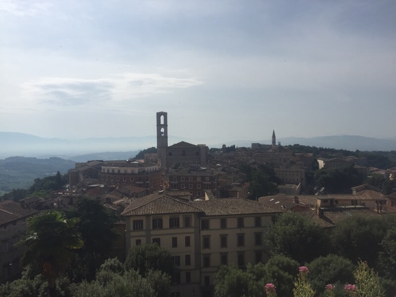 Perugia hoofdstad van Umbrië