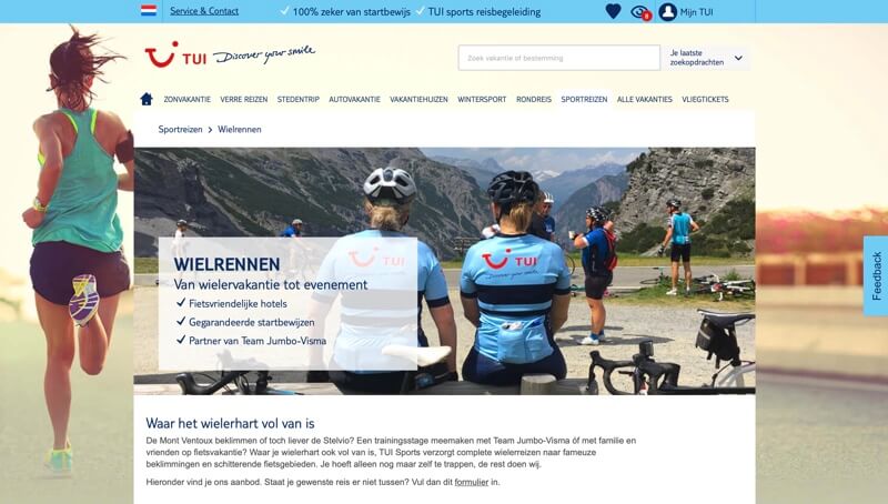 tui sports wielrennen website