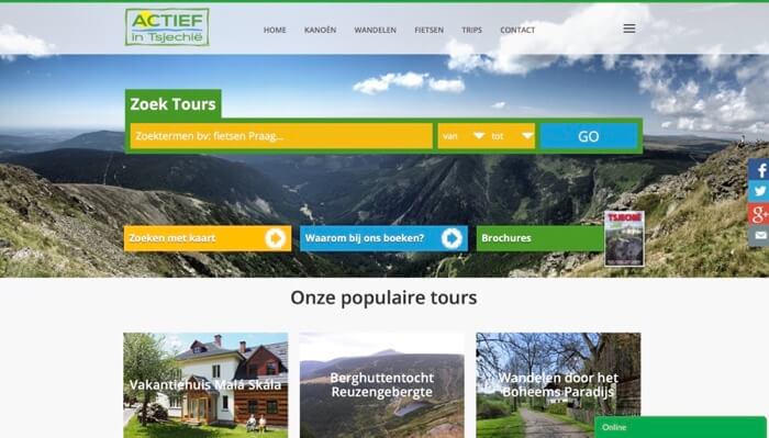 website Actief in Tsjechië