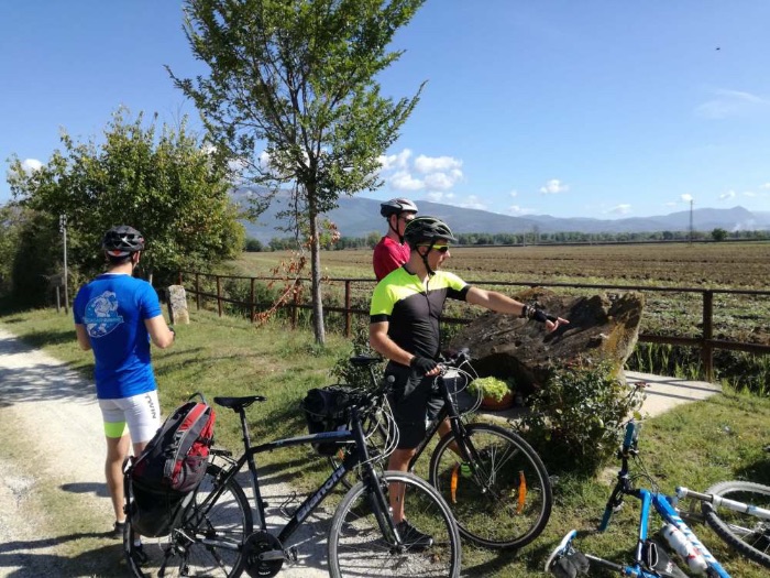 fietspad in Umbrië