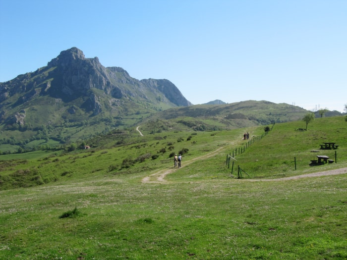 fietsen in Asturië landschap