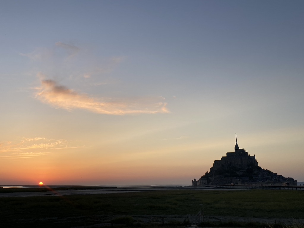 Zonsondergang Mont Saint Michel