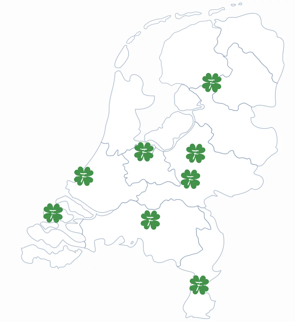 Klavertje Vier Fietsen Locaties