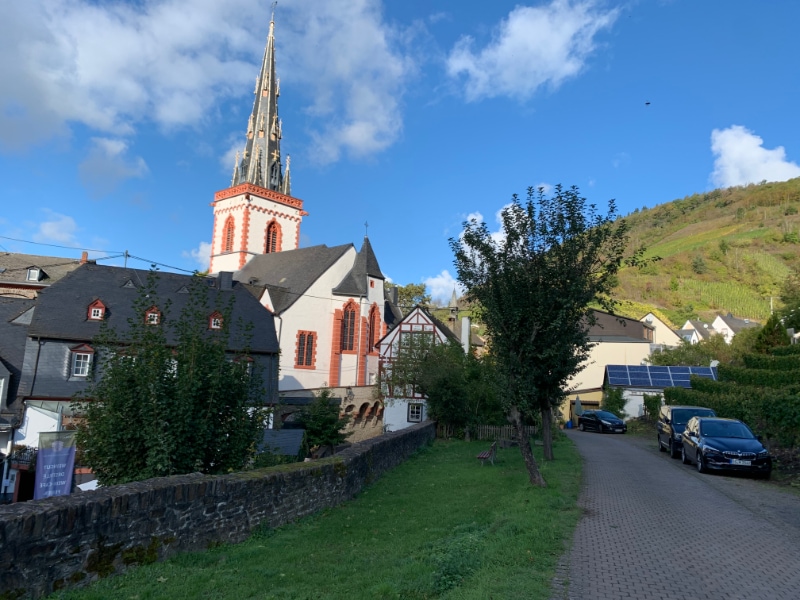 Dorpje tijdens fietsvakantie langs de moezel