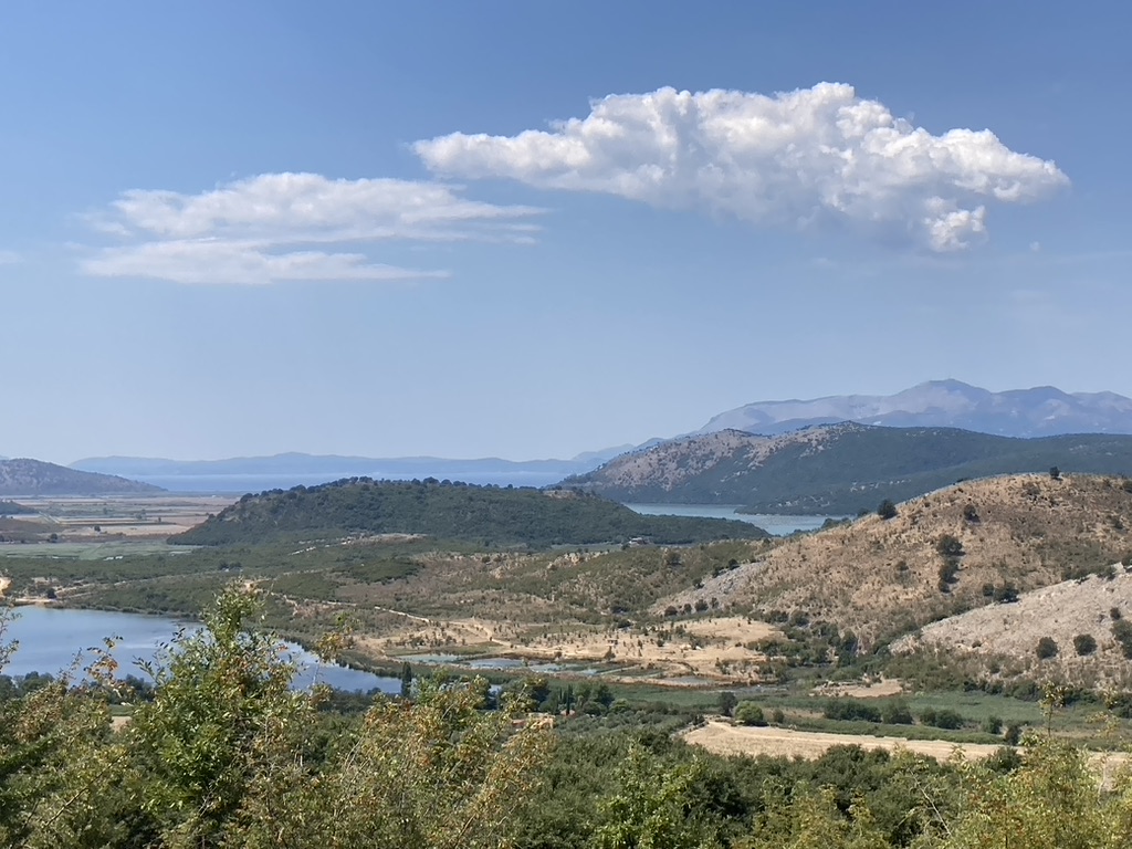 Fietsen uitzicht Albanië 