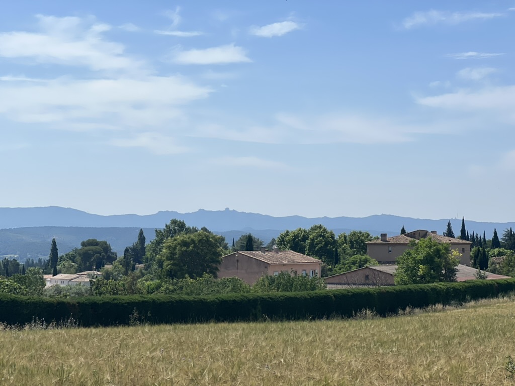 Uitzicht fietsen in de Provence