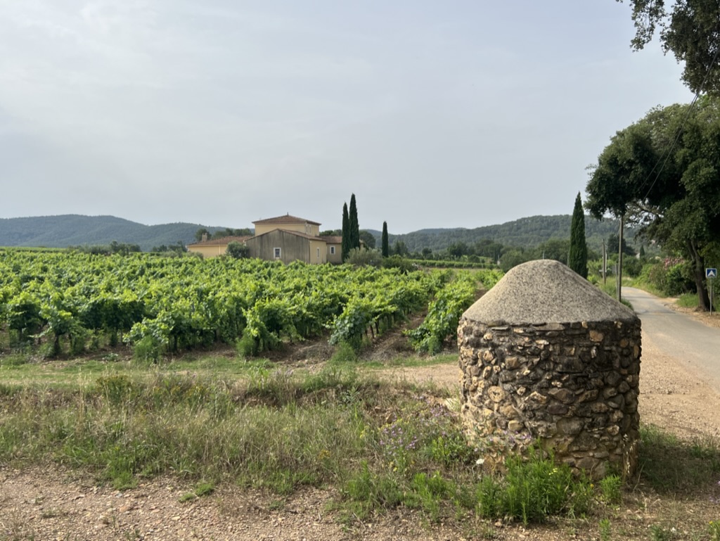 Fietsen in de Provence over rustige weg