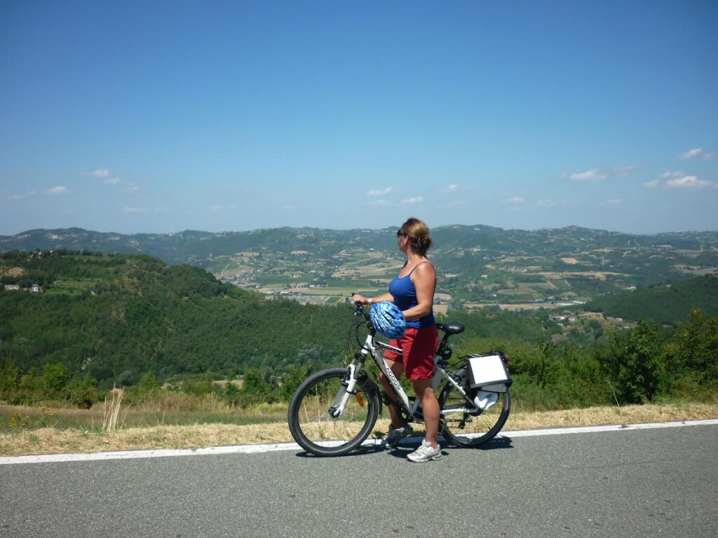 fietsen in Piemonte met geweldige uitzichten